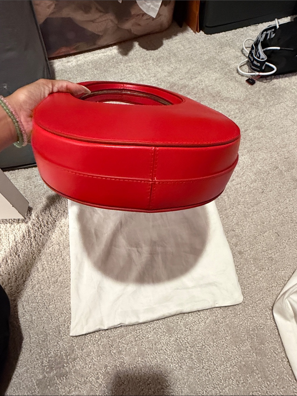 Coperni Red Crescent Leather Shoulder Bag - Picture 6 of 9